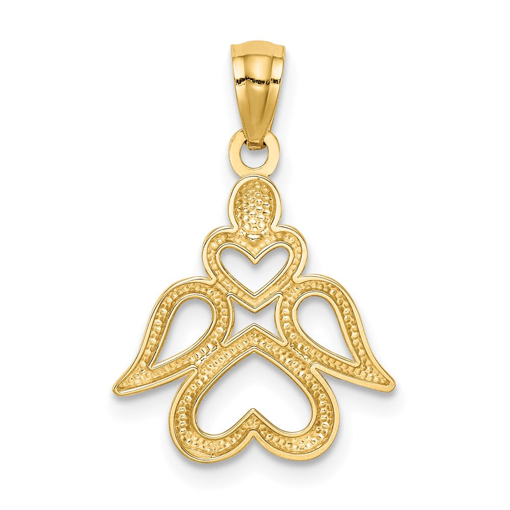 14K Gelbgold Engel Anhänger