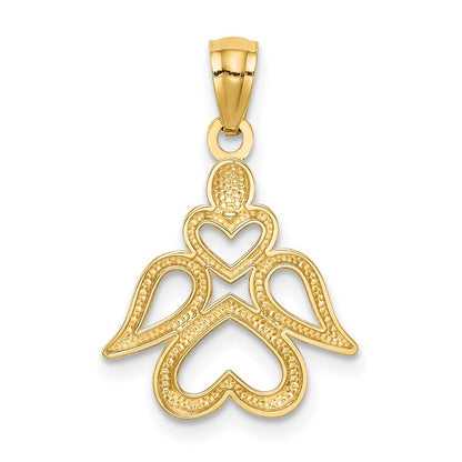 14K Gelbgold Engel Anhänger