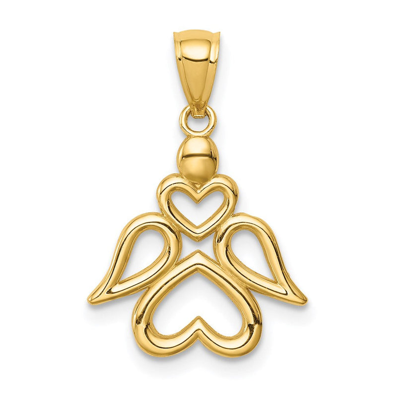 14K Gelbgold Engel Anhänger
