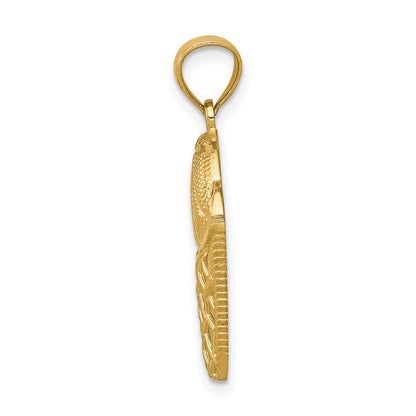 14K Gelbgold Basketball in Creole Anhänger