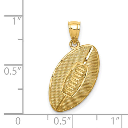 14K Gelbgold Football Anhänger