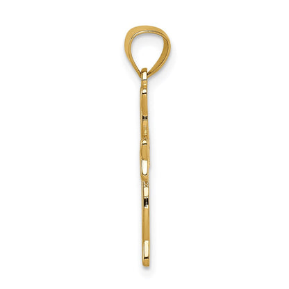 14K Gelbgold Keltisch Knoten Kreuz