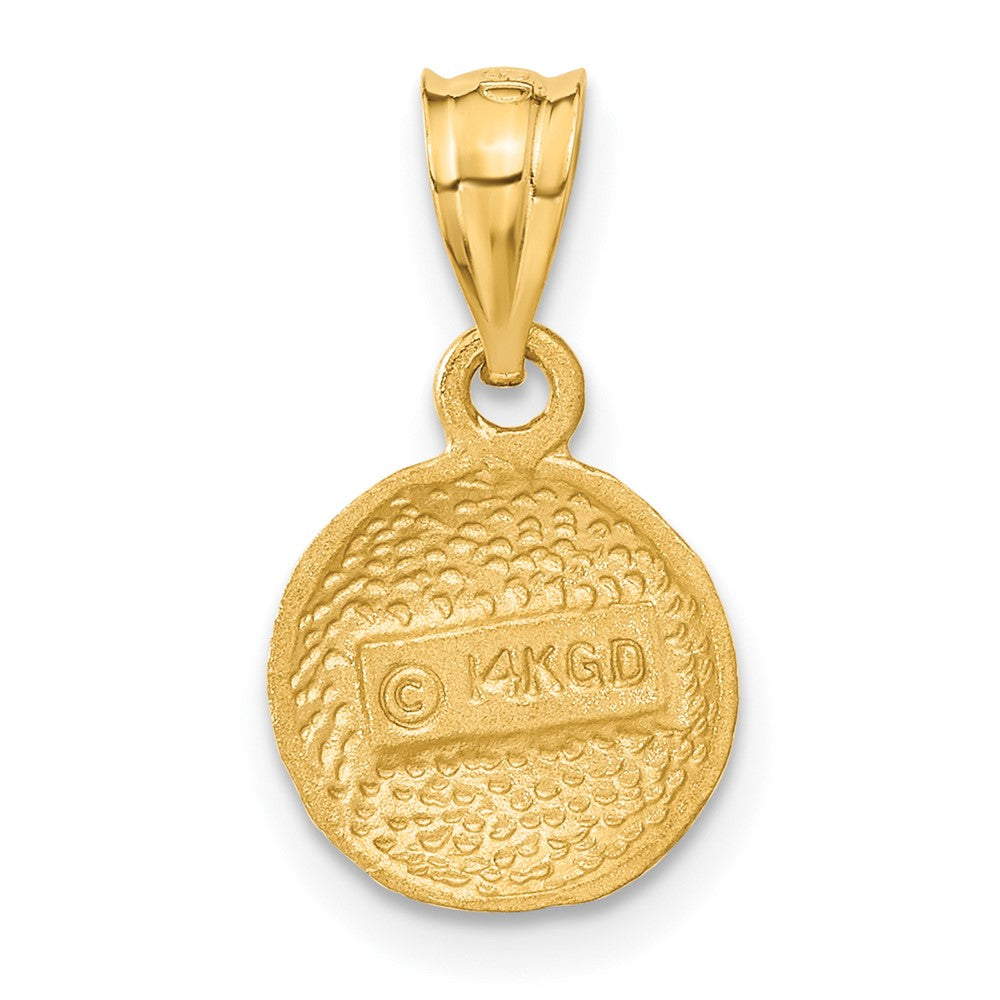 14K Gelbgold Basketball-Charm