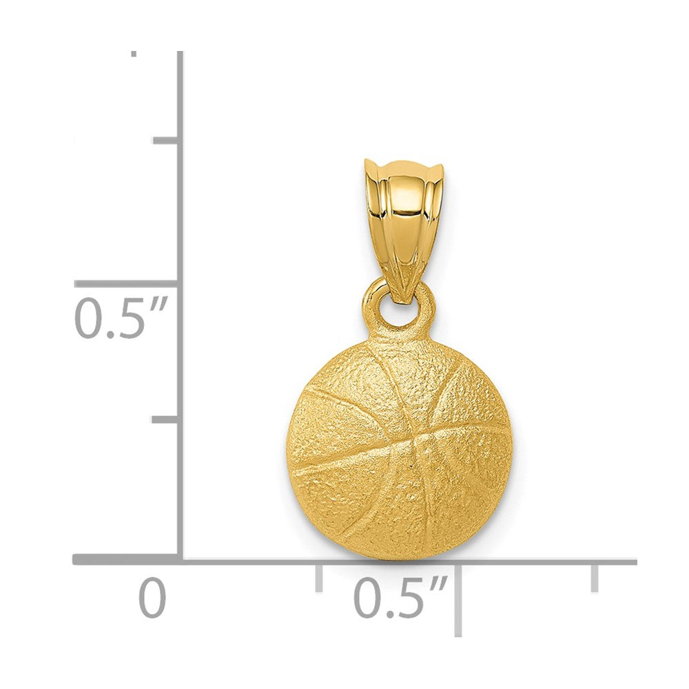 14K Gelbgold Basketball-Charm