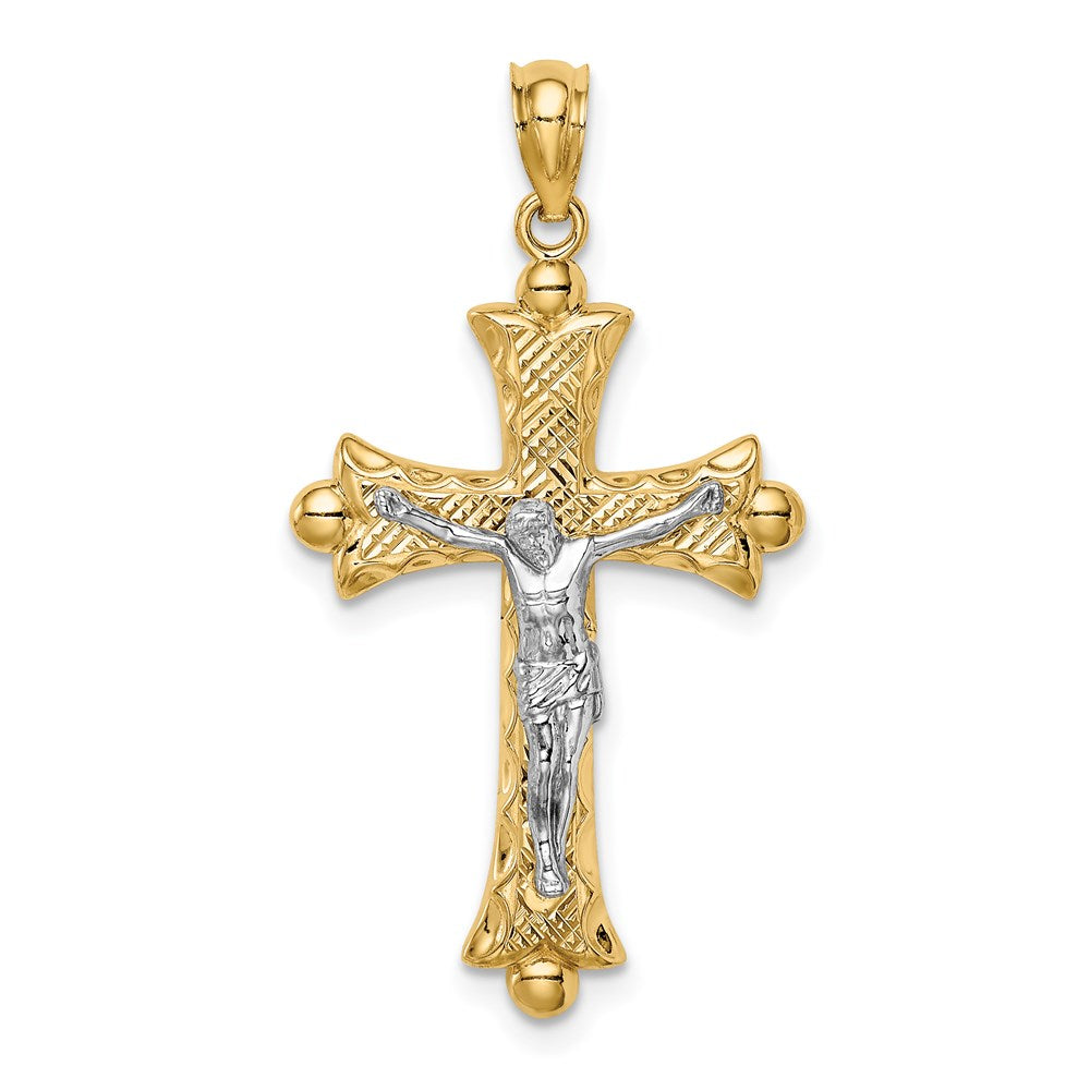 14K Bicolor Gold Bicolor Gold Florentinisch Kruzifix