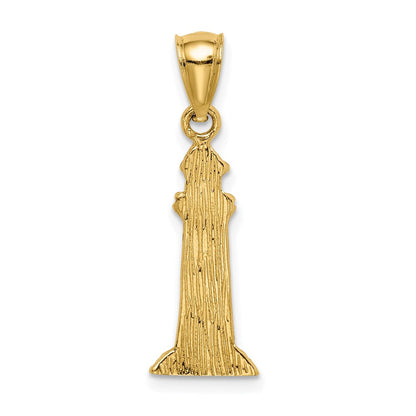 14K Gelbgold Leuchtturm Anhänger