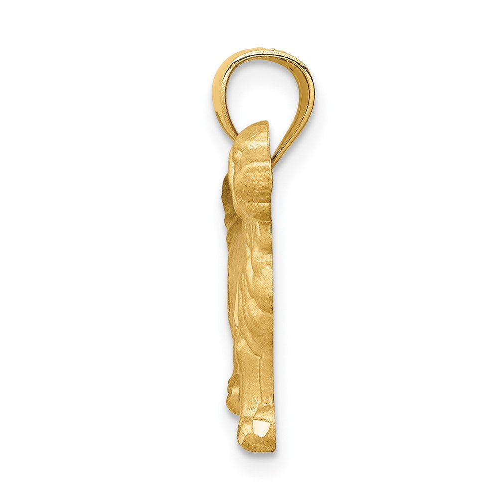 14K Gelbgold Anhänger "Golden Retriever" diamantiert