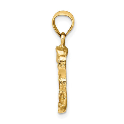 14K Gelbgold Nugget-Anhänger