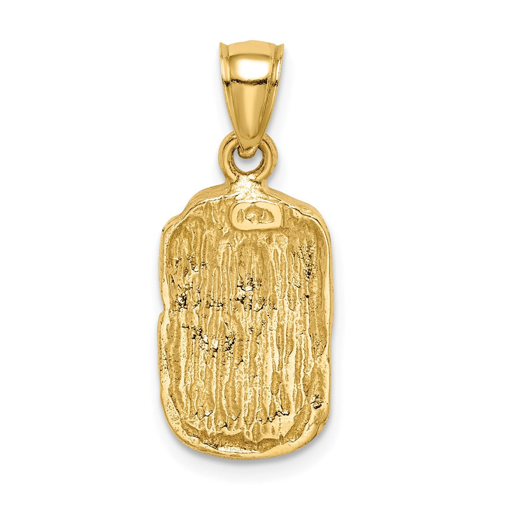 14K Gelbgold Nugget-Anhänger