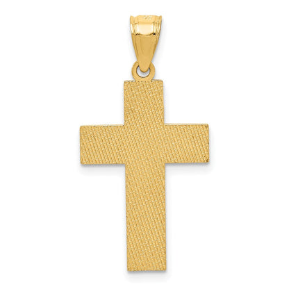 14K Bicolor Gold Kruzifix-Anhänger