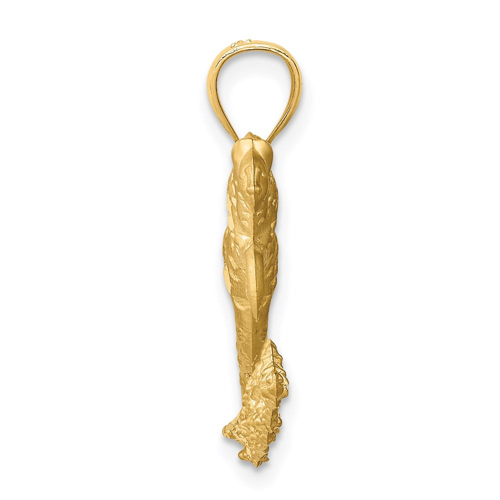 14K Gelbgold Leoparden-Anhänger