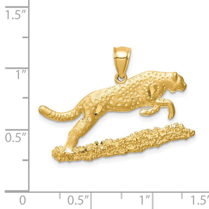 14K Gelbgold Leoparden-Anhänger