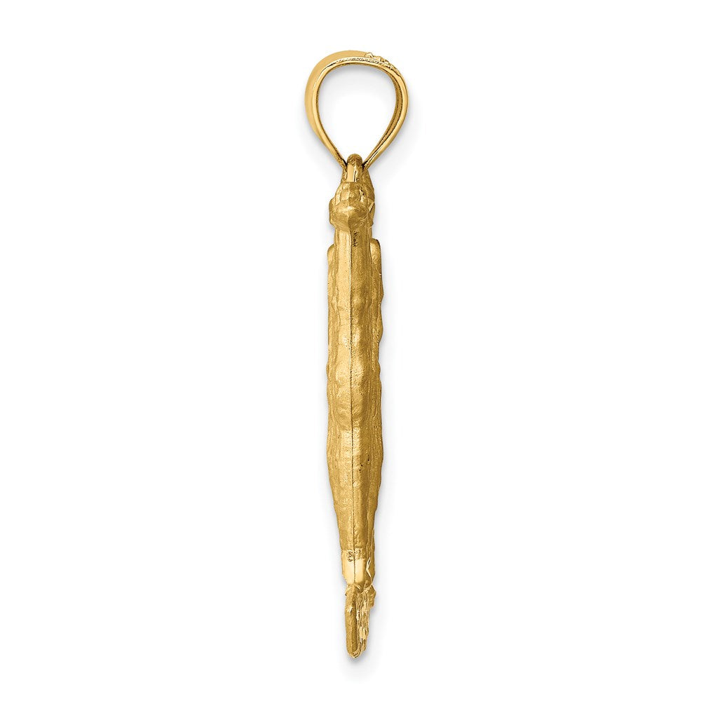 14-Karat Gelbgold Anhänger „Erdmännchen", diamantiert