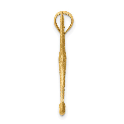14 Karat Gelbgold Anhänger „Giraffe“, diamantiert