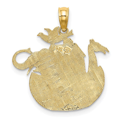 14K Gelbgold Arche-Noah-Charm