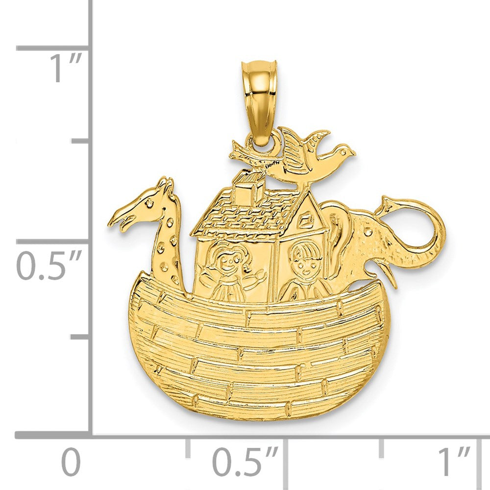 14K Gelbgold Arche-Noah-Charm