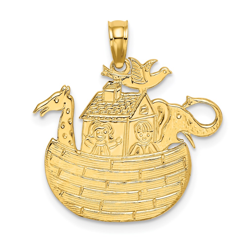 14K Gelbgold Arche-Noah-Charm
