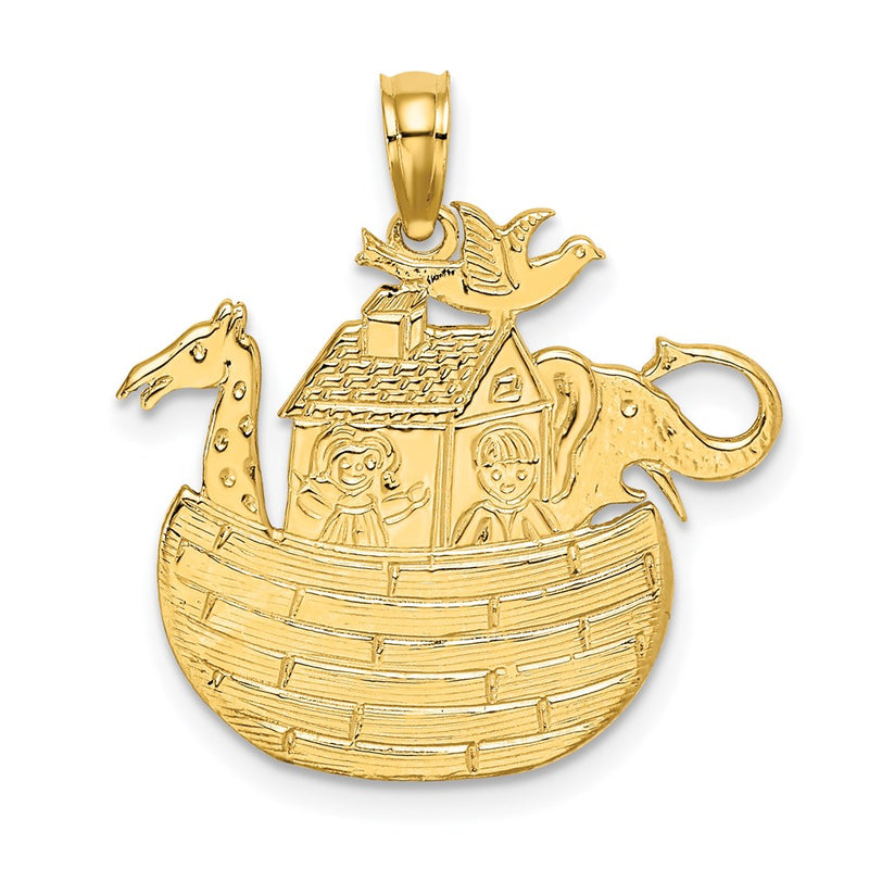 14K Gelbgold Arche-Noah-Charm