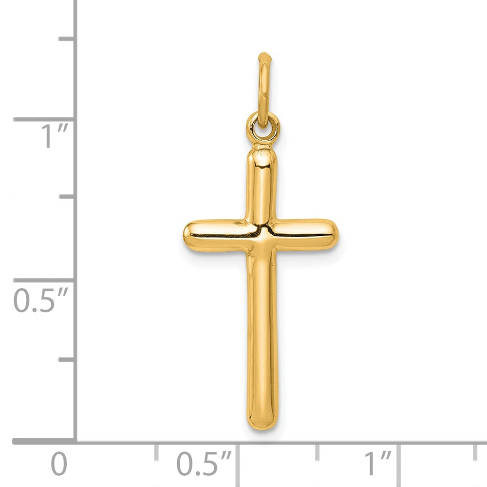 14K Gelbgold Kreuz Anhänger