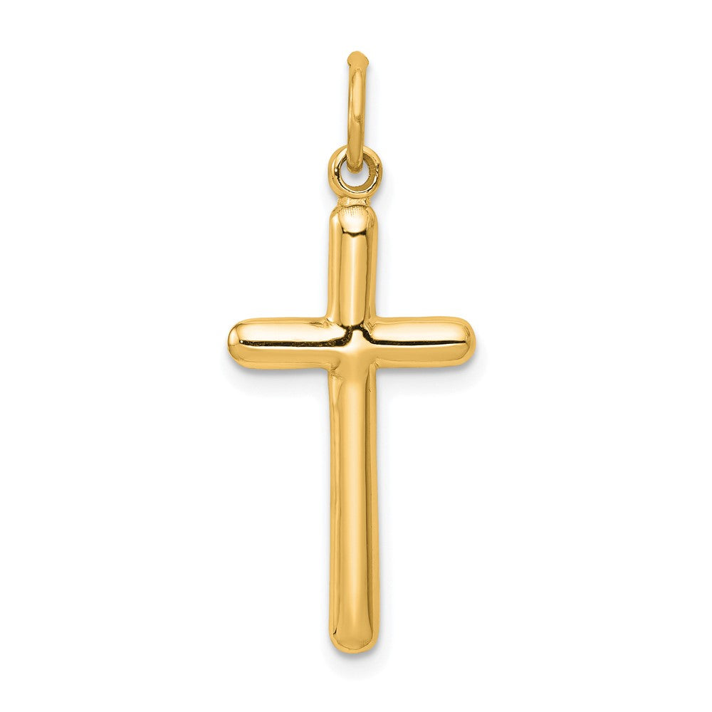 14K Gelbgold Kreuz Anhänger