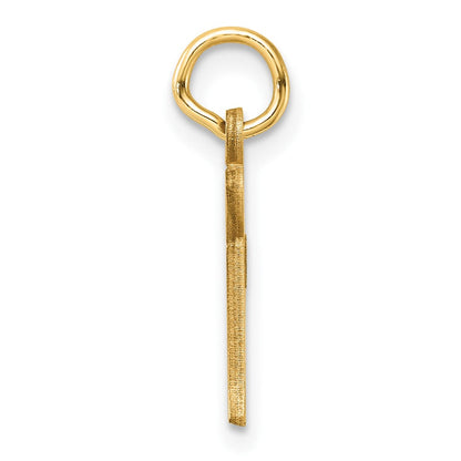 14K Gelbgold Diamantiert Buchstabe G Initiale Charm