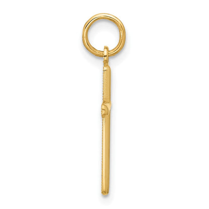 14K Gelbgold Kreuz Anhänger