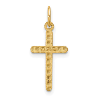 14K Gelbgold Kreuz Anhänger