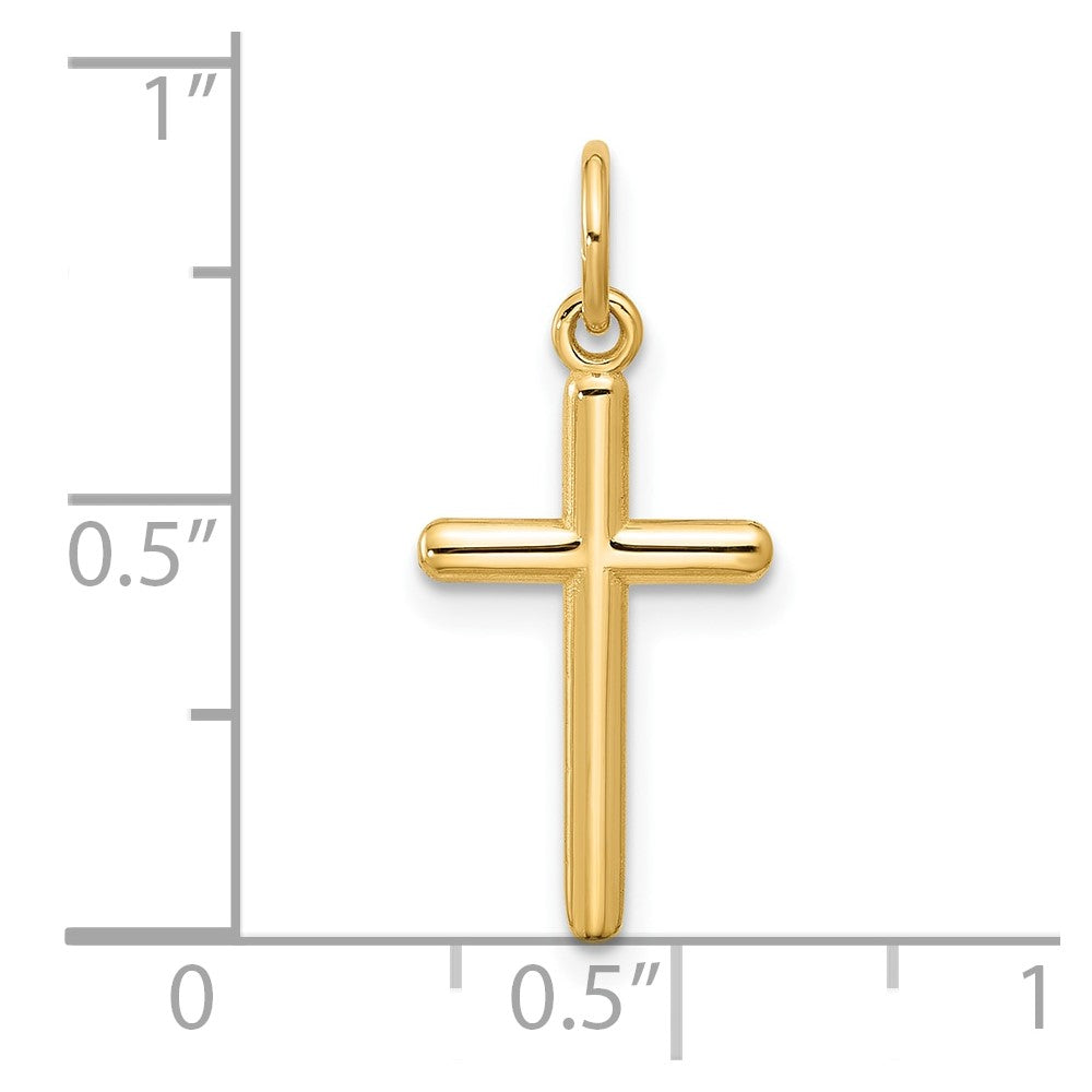 14K Gelbgold Kreuz Anhänger