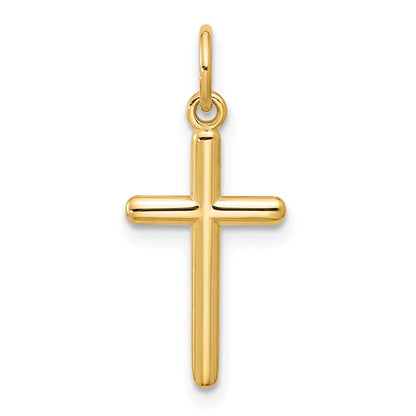 14K Gelbgold Kreuz Anhänger