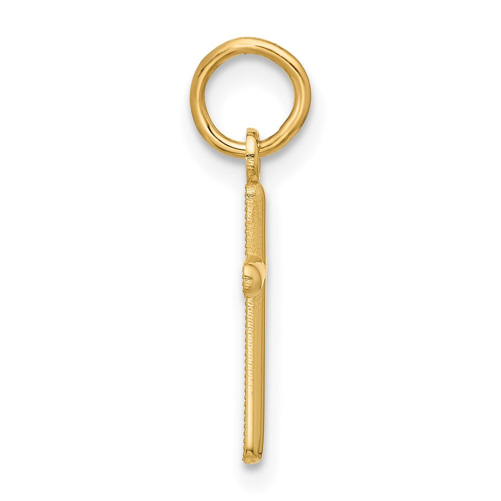 14K Gelbgold Kreuz Anhänger
