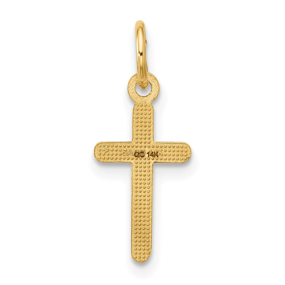 14K Gelbgold Kreuz Anhänger