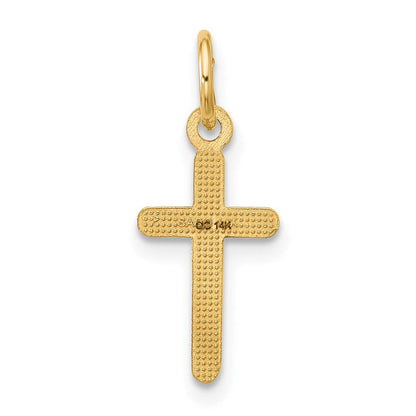 14K Gelbgold Kreuz Anhänger