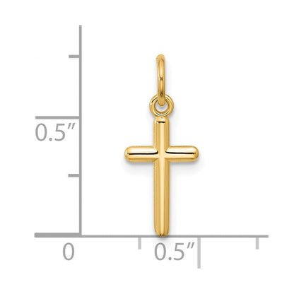 14K Gelbgold Kreuz Anhänger