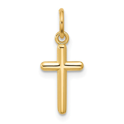 14K Gelbgold Kreuz Anhänger