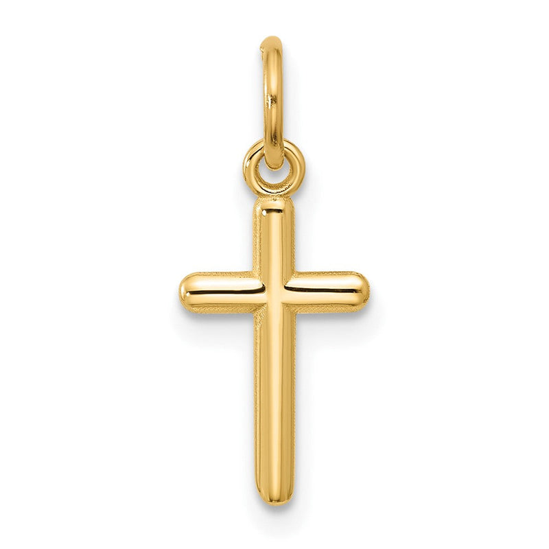 14K Gelbgold Kreuz Anhänger