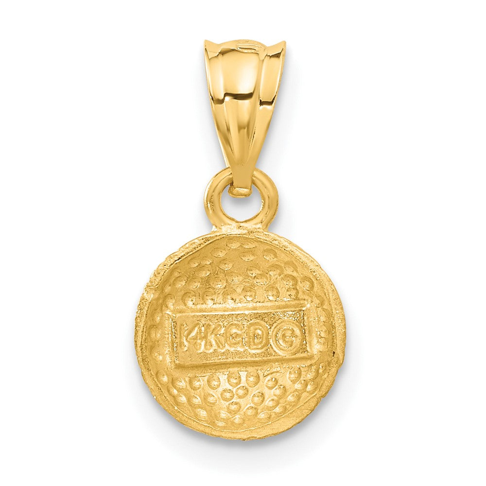 14K Gelbgold Tennisball-Anhänger