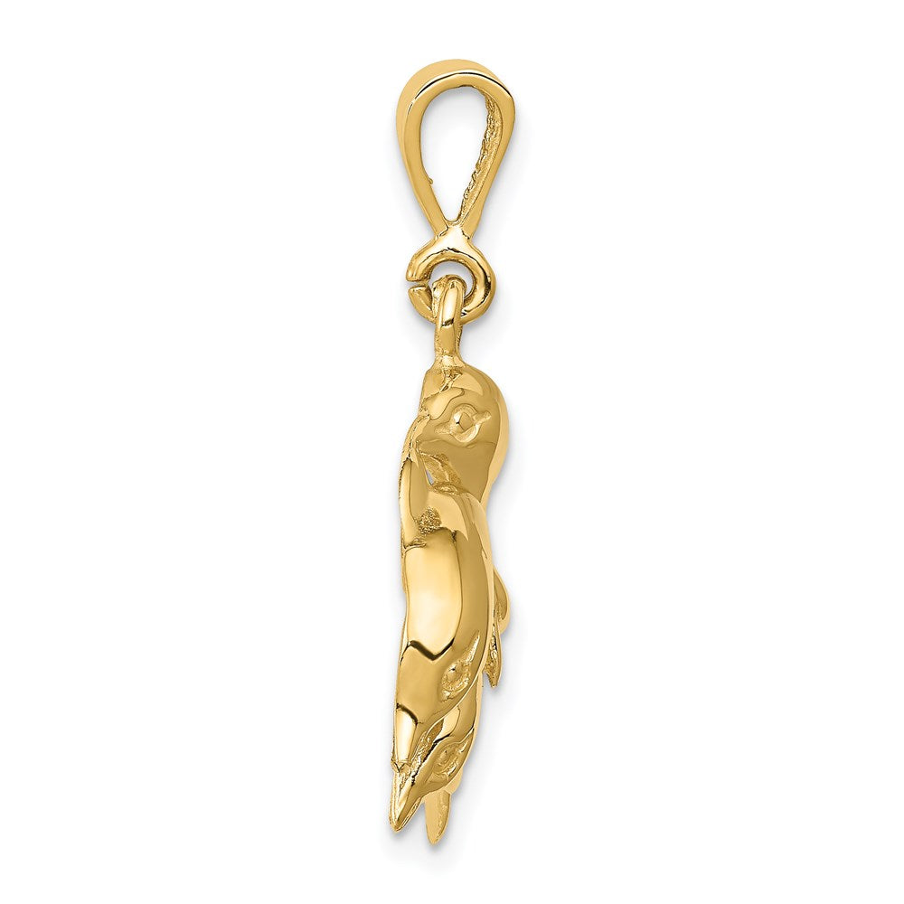 14K Gelbgold Delfin-Charm