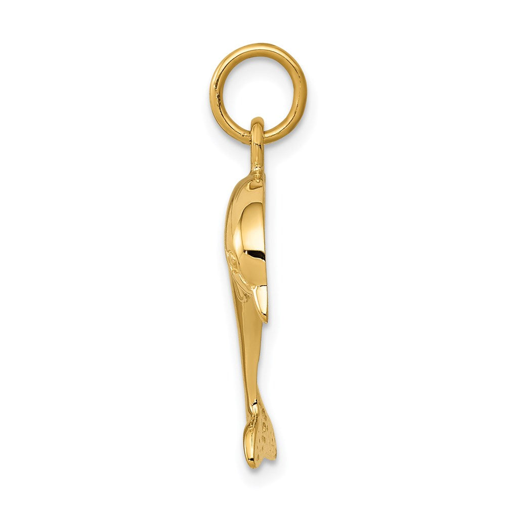 14K Gelbgold Delfin Charm