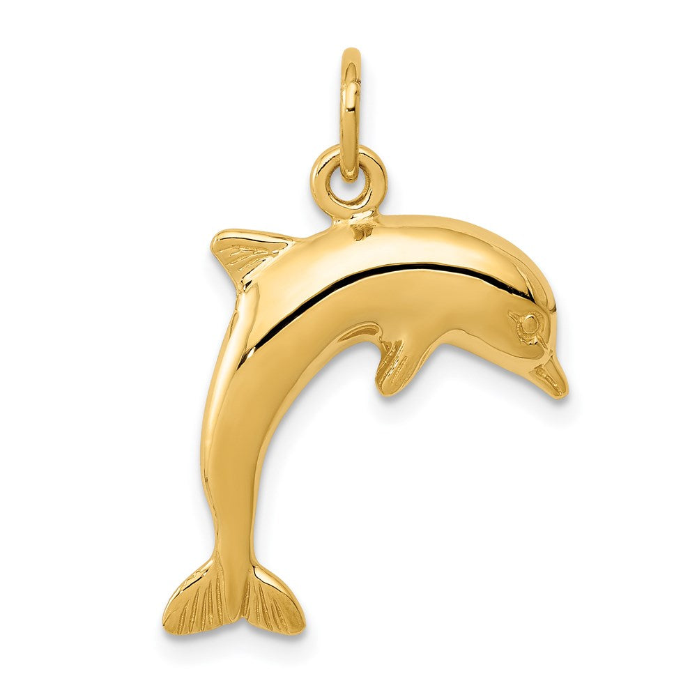 14K Gelbgold Delfin Charm