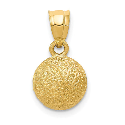 14K Gelbgold Tennisball-Anhänger