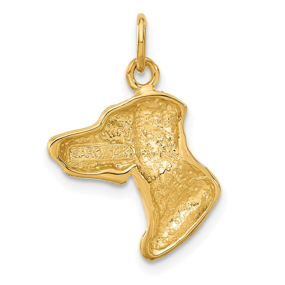 Hunde-Charm aus 14K Gelbgold