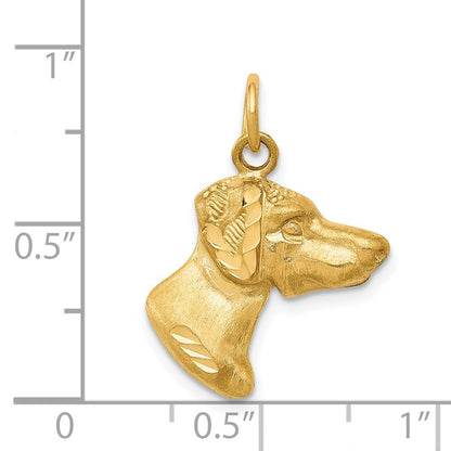 Hunde-Charm aus 14K Gelbgold