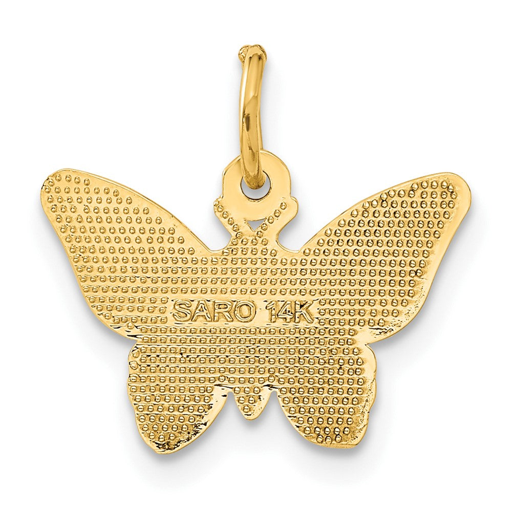 14K Gelbgold Schmetterling Charm