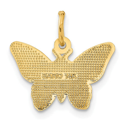 14K Gelbgold Schmetterling Charm