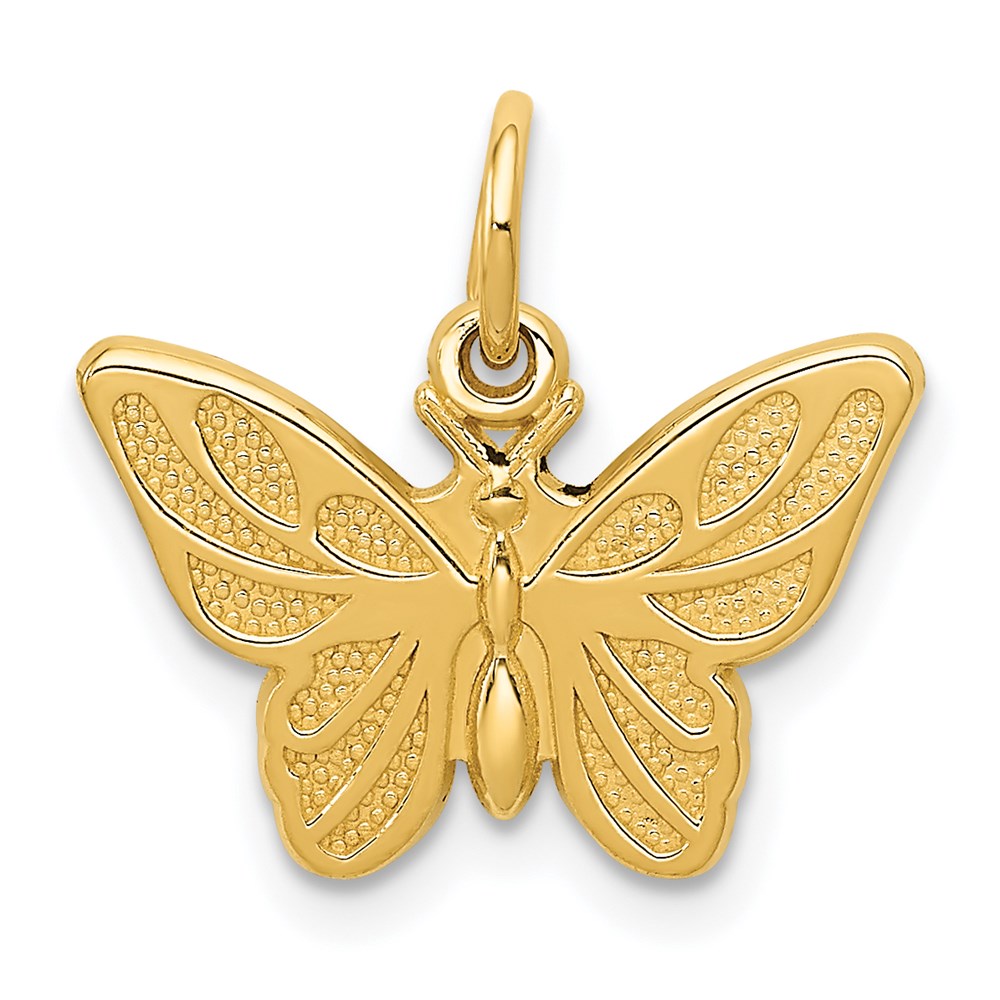 14K Gelbgold Schmetterling Charm