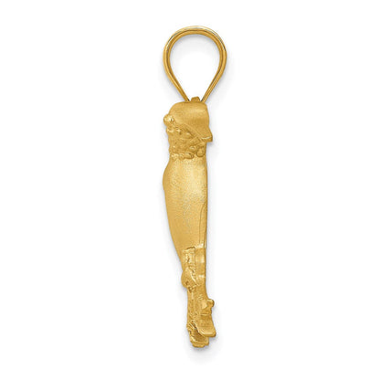 14K Gelbgold Kolibri-Charm