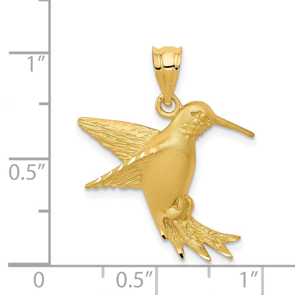 14K Gelbgold Kolibri-Charm