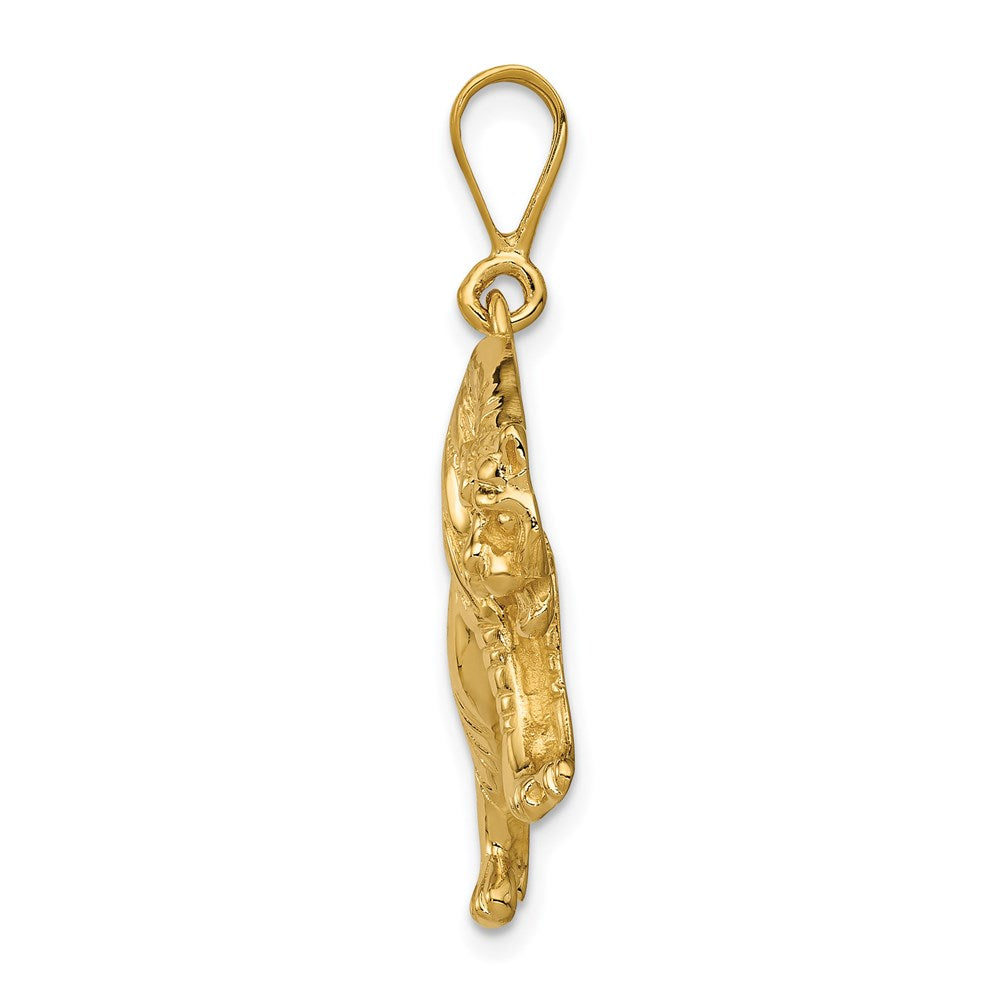 14K Gelbgold Tiger-Charm