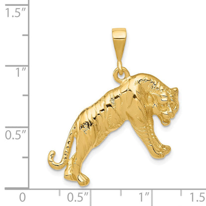 14K Gelbgold Tiger-Charm
