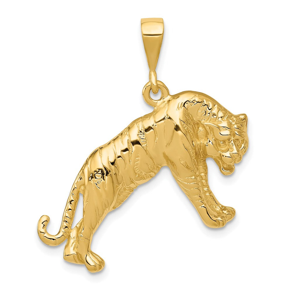 14K Gelbgold Tiger-Charm